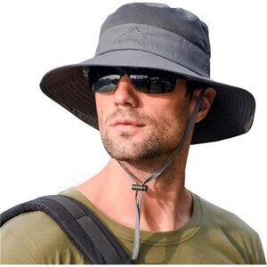 UPF 50 Sun Hat Wide Brim Fishing Hat Men Women Outdoor Summer UV Protection